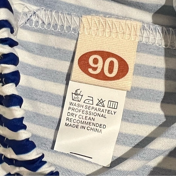 Baby matching Set striped tshirt and shorts, white and blue,whale graphic NEW - Picture 10 of 10